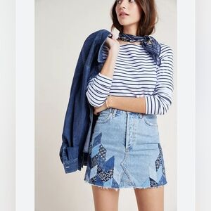 Citizens of Humanity~ Astrid Patchwork Denim Skirt